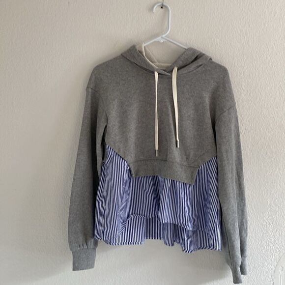 Veronica Beard Hockley Cotton Drawstring Sweatshirt - Picture 3 of 8